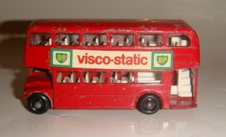 1965 Lesney Matchbox Routemaster London Bus 5 - D Vintage Bp Visco - Static
