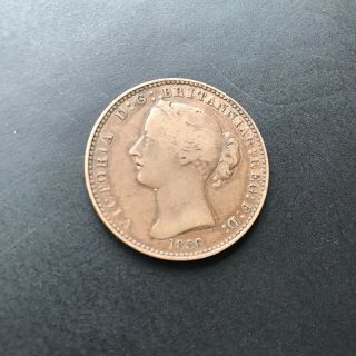 1856 Nova Scotia One Penny Token Queen Victoria