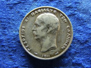 Greece 2 Drachmai 1911,  Km61