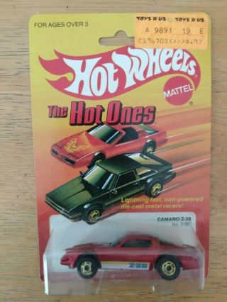 1984 Hot Wheels Camaro Z - 28 Metalflake Dark Red,  Hot Ones - Blisterpacked