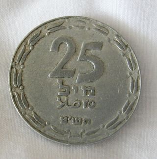 Israel - Aluminum 25 Mils 1949   (m)