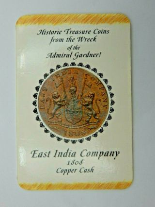 East India Company Admiral Gardner Shipwreck Copper Cash Coin