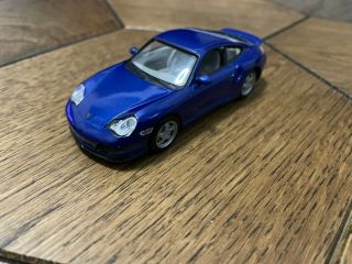 De Agostini Porsche 911 Turbo 2000 Blue 1/43 Diecast Scale Model