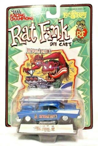 Rare 1989 Ed Big Daddy Roth Rat Fink Beyond Nut Die Cast Car 7600,  1:64 Sc Mib