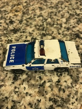 Vintage Matchbox 1987 Ford Ltd Police Car Sheriff Car Toy Kids