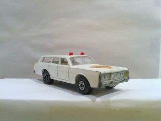 Matchbox Lesney Superfast Mercury Police Car No 55 White - Show056