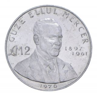 Silver - World Coin - 1976 Malta 2 Liri - World Silver Coin 590