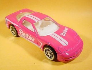 Hot Wheels Pink Barbie Corvette Loose