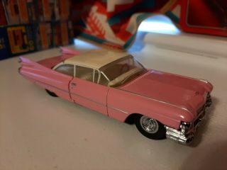 Dinky Matchbox 1959 Cadillac Coupe De Ville 1:43 Diecast Pink Dy007/c
