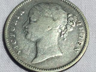 East India Company Queen Victoria 1840 - C One Silver Rupee