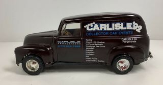 Ertl Brown 1950 Chevrolet Panel Delivery Truck Car Coin Bank 1:25 Carlisle ‘92