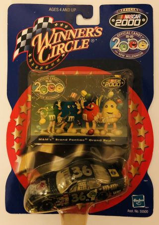 2 m&m Winner ' s Circle NASCAR 2000 Ernie Irvan 36 Pontiac - 1:43 & 1:64 NIP 2