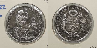 Peru 1907 - Fg 1/5 Sol Wc83705