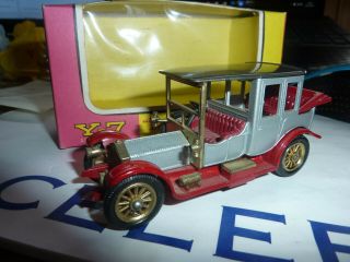 Matchbox Models Of Yesteryear Y7 1912 Rolls Royce.  Black Roof Version.  Boxed