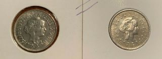 1912 And 1913 Brazil 500 Reis Silver (2 Coins)