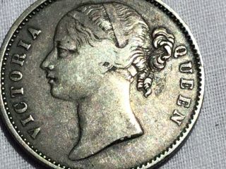 East India Company Queen Victoria 1840 One Rupee Silver