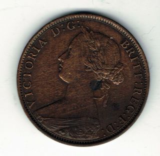 1861 Nova Scotia Canada One Cent Coin
