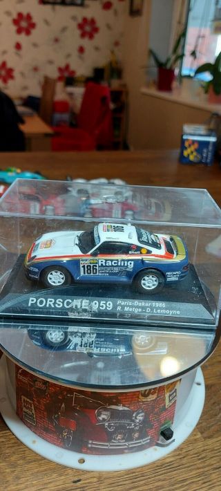 1/43 Porsche 959 Paris Dakar Rally 1986 Metge/lemoyne Diecast Model Car