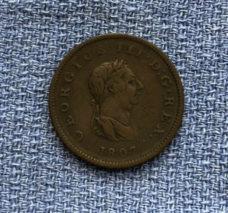 1807 George Iii Penny,  Great Britain,  Uk From Estate