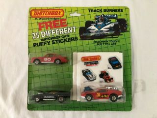 1/64 Scale Metal Model Matchbox Track Burners Ford Mustang Turbo Porsche