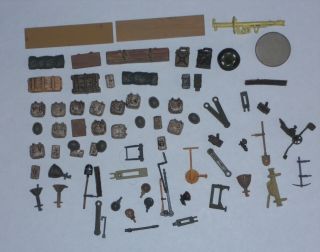 1/32 21st Century Forces Of Valor Wwii Loose German U.  S.  Gear And Tank Parts