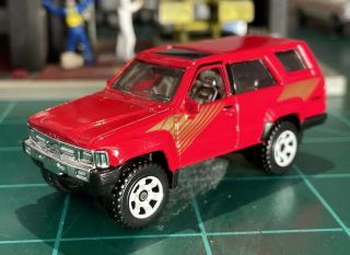 Matchbox Toyota 4runner Red Diecast Loose 1/64 Diorama