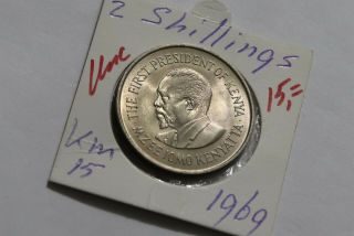 Kenya 2 Shillings 1969 B38 Rr35