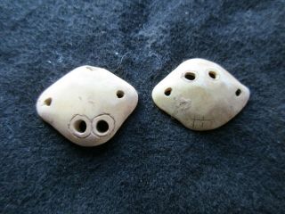 Chinese Shell/bone Money,  Set Of 2 Coins,  1000 B.  C.  Coins,  Day - 1220 03307