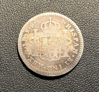 Scarce 1782 Mexico 1 Real Silver Coin Grade