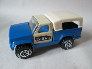 1978 Tonka 4 " Blue/white Pickup Camper Truck 204 Steel & Plastic (scramblers)