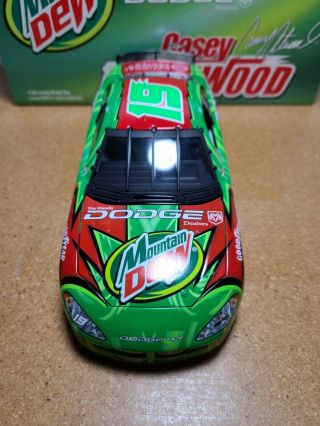 2001 Casey Atwood 19 Dodge Dealers / Mountain Dew Dodge 1:24 NASCAR Action MIB 3