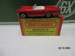 Vintage Matchbox 42 57 T Bird In 82 Box