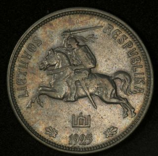 1925 Lithuania 5 Litai Km - 78 1,  000,  000 Minted