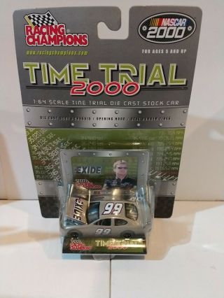 99 Jeff Burton Exide Ford Test Car 2000 Time Trial Racing Champions 1/64