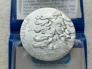 Finland Silver 50 Markkaa 1985 Kalevala UNC pacakage 2