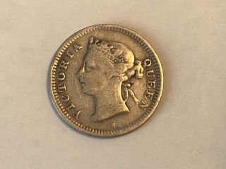 Hong Kong Queen Victoria 5 Cents 1900 H