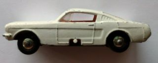 Vintage Matchbox Lesney Ford Mustang / Good - V.  / White W/red Int.