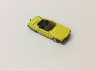 MAJORETTE - Mercedes 350 SL - No.  213 Yellow Car Black Interior & Rear Hitch 2