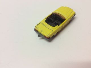 MAJORETTE - Mercedes 350 SL - No.  213 Yellow Car Black Interior & Rear Hitch 3