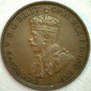 1933 Australia Bronze Half Penny Coin 1/2 Cent Yg You Grade It