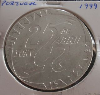 Portugal - 1000 Escudos - 1999 - 25 Anos De 25 De Abril - Silver - Unc