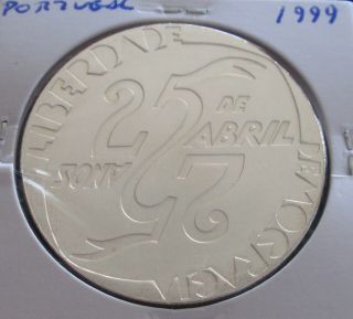 Portugal - 1000 Escudos - 1999 - 25 Anos De 25 Abril - Silver - Unc