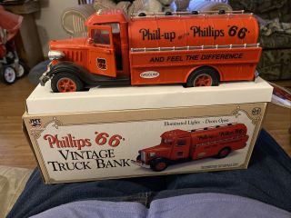 1966 Phillips Vintage Truck Bank With Box