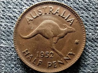 Australia George Vi.  (1936 - 1952) 1/2 Pence Coin 1952 •