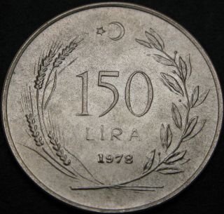 Turkey 150 Lira 1978 - Silver - Fao - Aunc - 3353 ¤