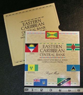 1986 East Caribbean Central Bank 6 - Coin Set Royal 5695