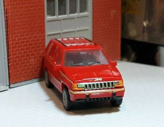 1/87 Scale Herpa Jeep Grand Cherokee Ho Car Truck Suv Red