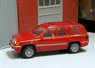 1/87 SCALE HERPA JEEP GRAND CHEROKEE HO CAR TRUCK SUV RED 3