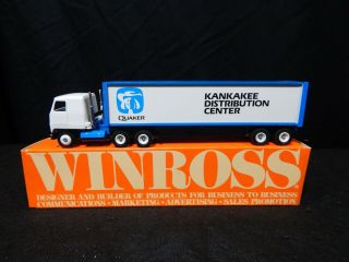 Winross Truck Quaker Kdc Kankakee Distribution Center Tractor Trailer Toy