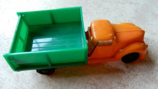 Vintage Ideal Toys Hard Plastic Toy Dump Truck Made Usa